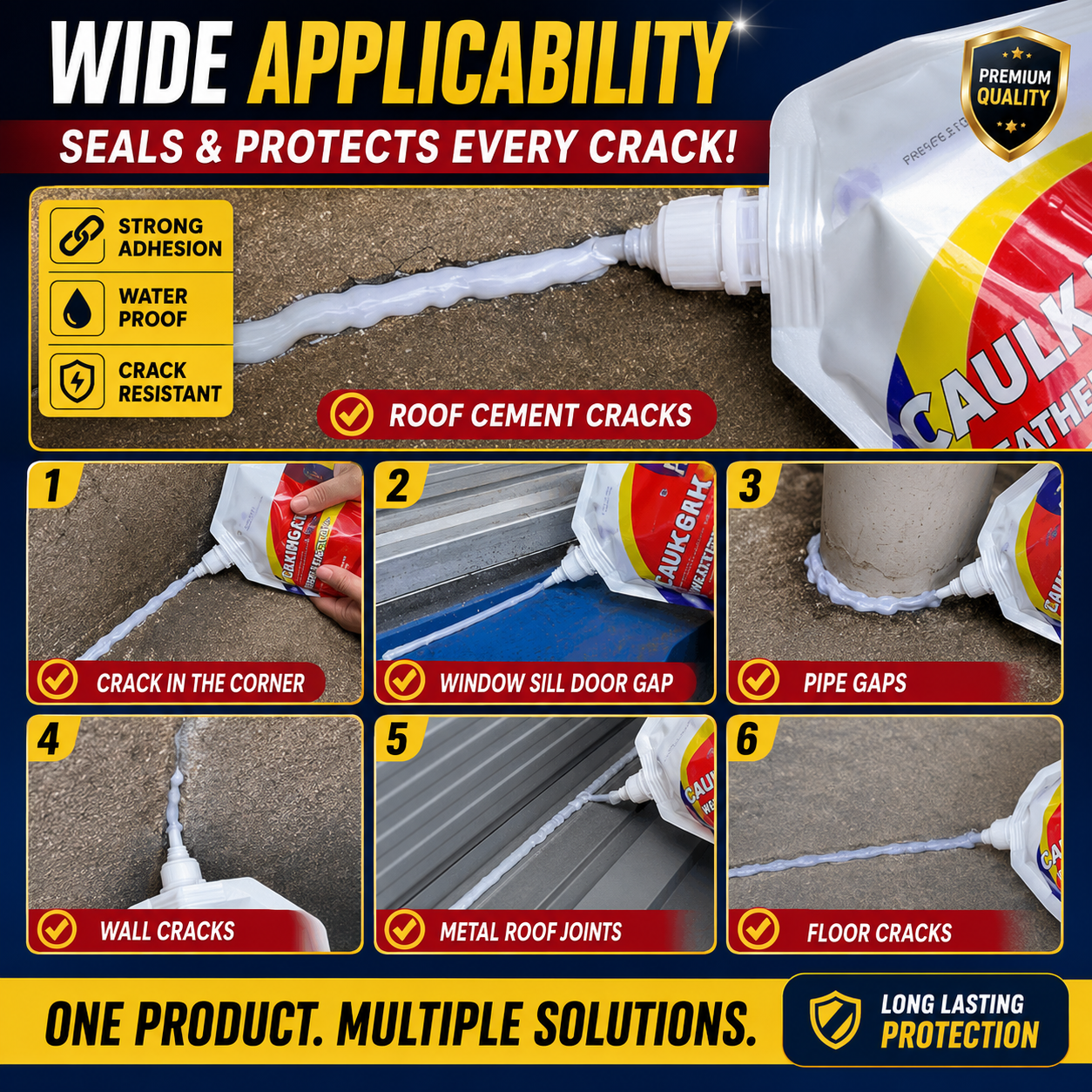(BUY 1 GET 1 FREE) azadimart™ CrackSeal Pro – Heavy-Duty Concrete Repair Adhesive.