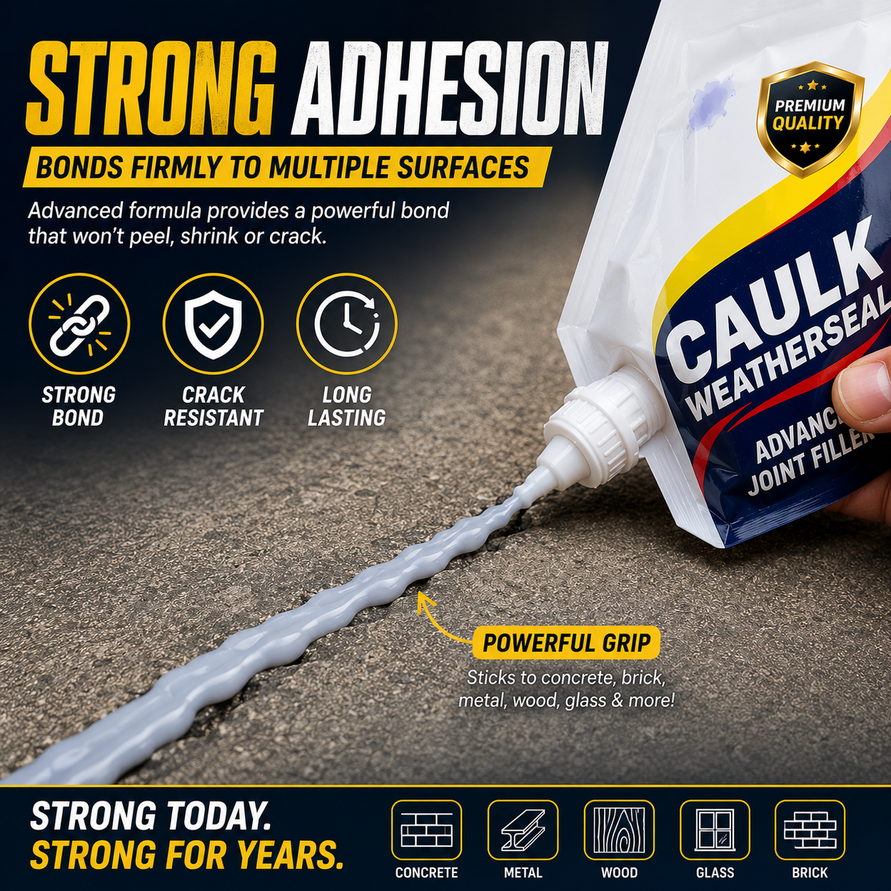 (BUY 1 GET 1 FREE) azadimart™ CrackSeal Pro – Heavy-Duty Concrete Repair Adhesive.